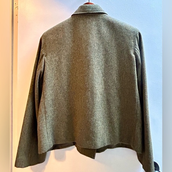 NWOT RALPH LAUREN Lamb’s Wool Bomber Jacket Cropped Double Breasted - Picture 6 of 13